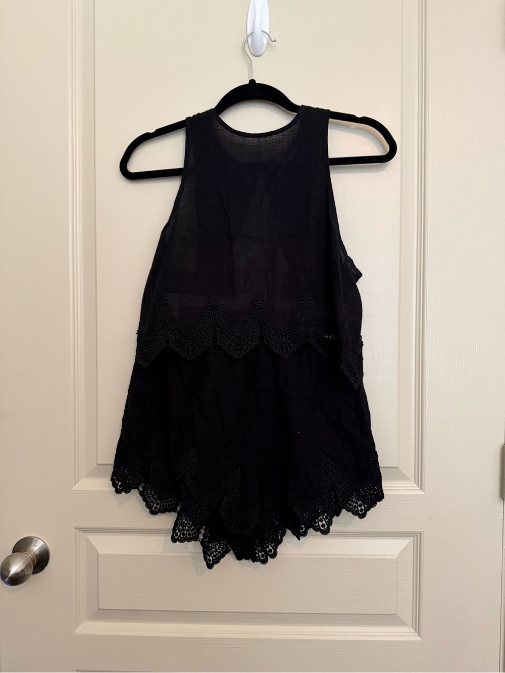 Tobi Black Two-Piece Tank and Shorts Set
